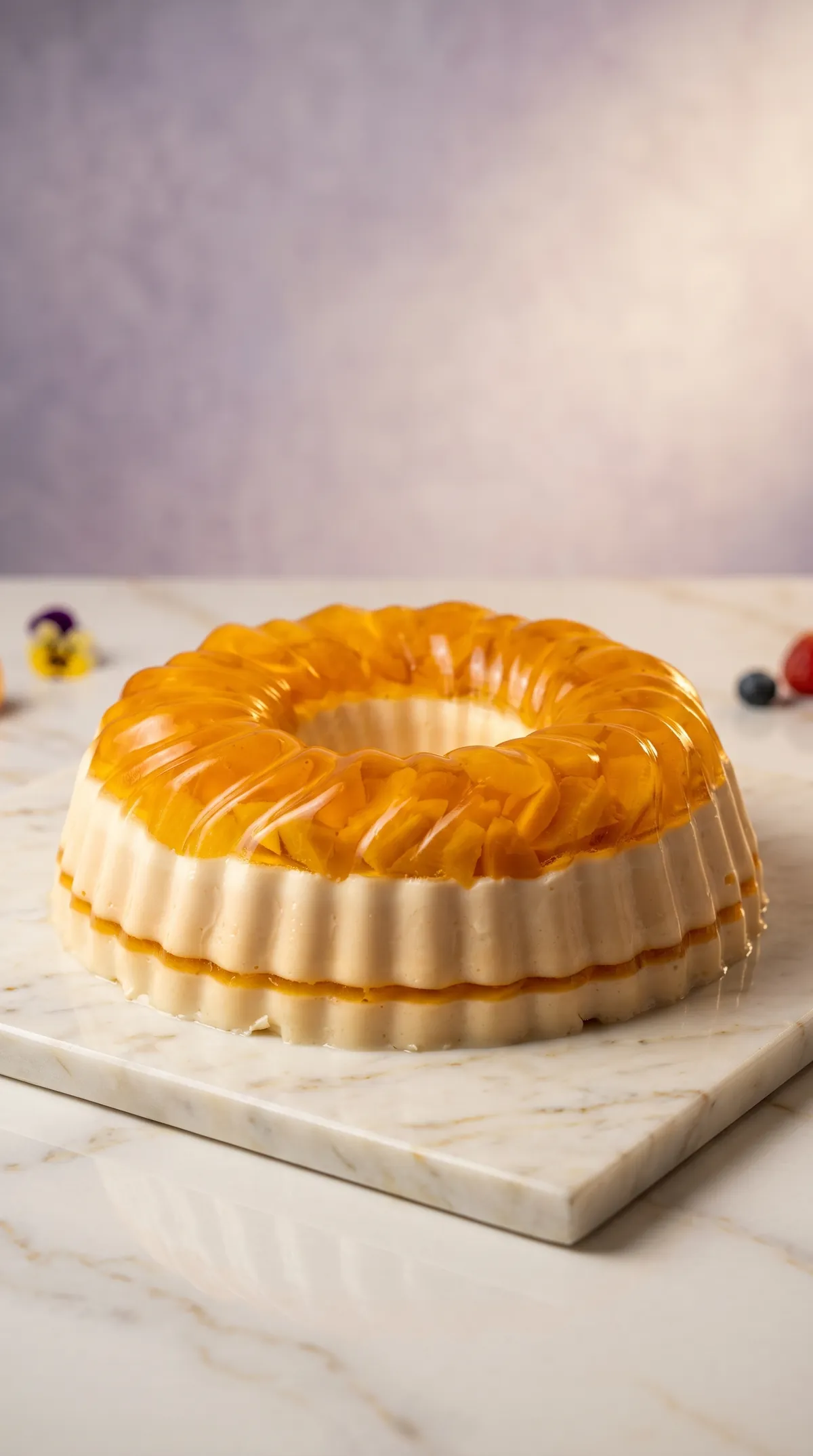 Gelatina de yogurt sabor durazno de Jessi Pastelería