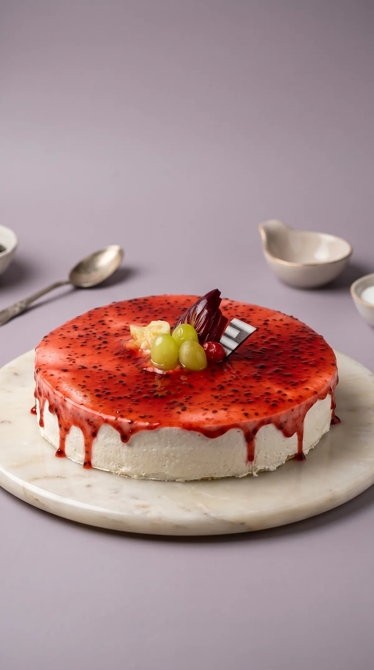 Pastel Flan Berry de Jessi Pastelería